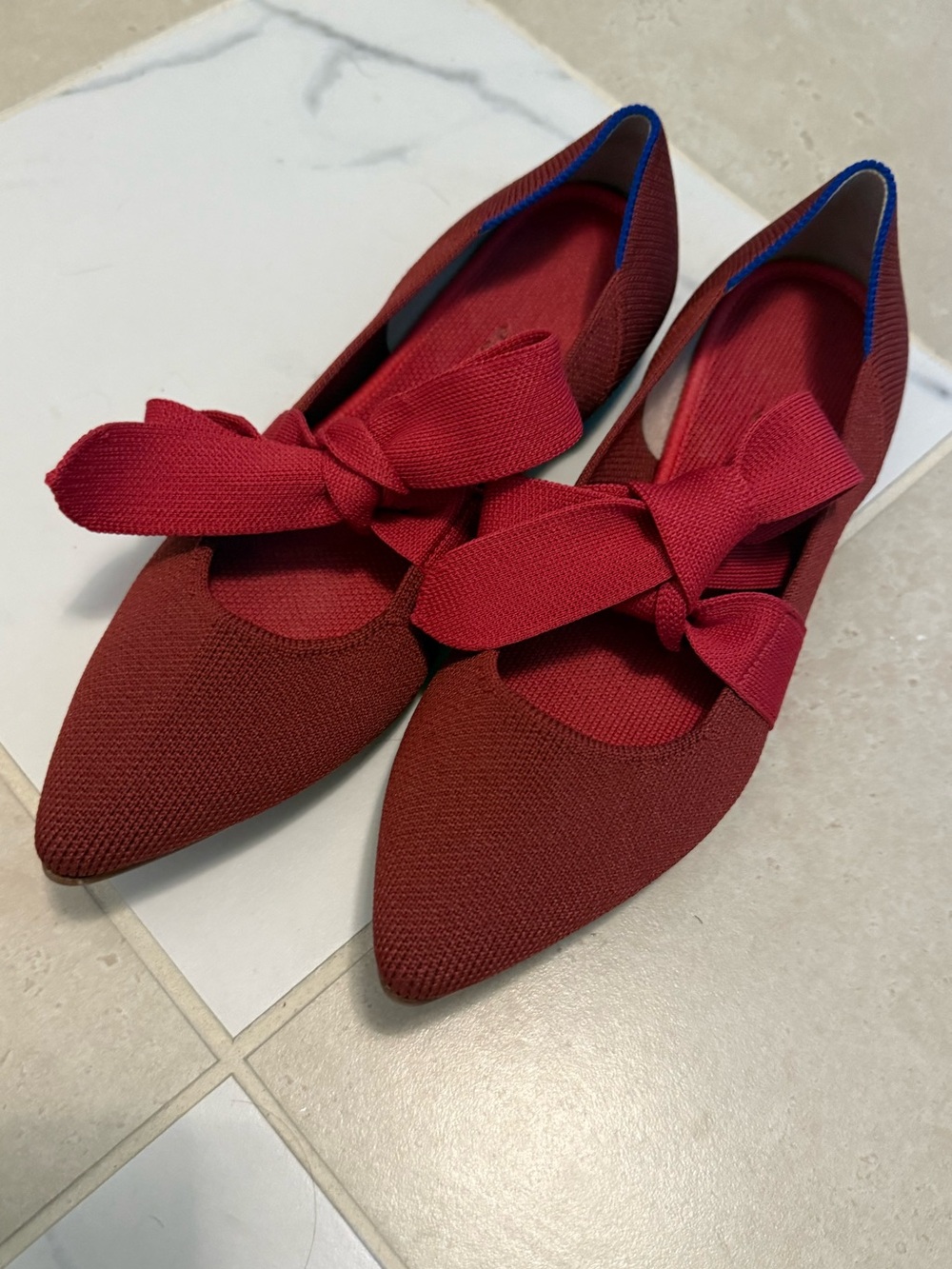 Rothy's Bow Point Flat in Cinnamon - Picture 4 of 11